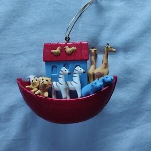 Vintage Noah's Ark Christmas Ornament from Current.